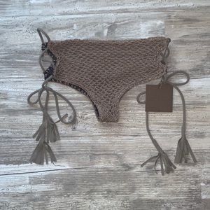 Acacia Murray Crochet Bottoms in Cement